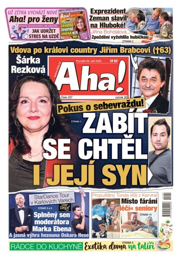 Obálka e-magazínu AHA! 29.9.2025