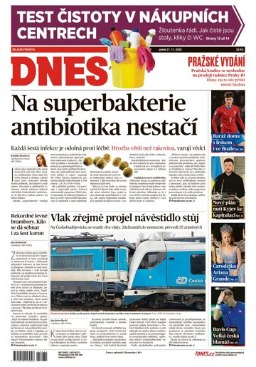 Obálka e-magazínu MF Dnes 21.11.2025