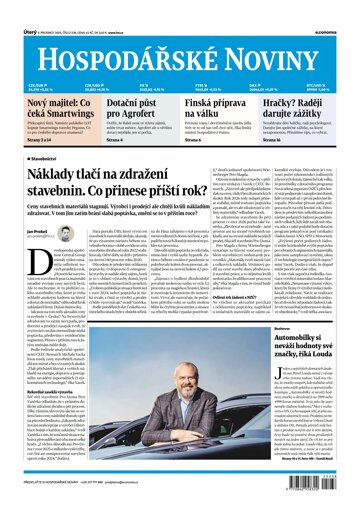 Obálka e-magazínu Hospodářské noviny 238 - 9.12.2025