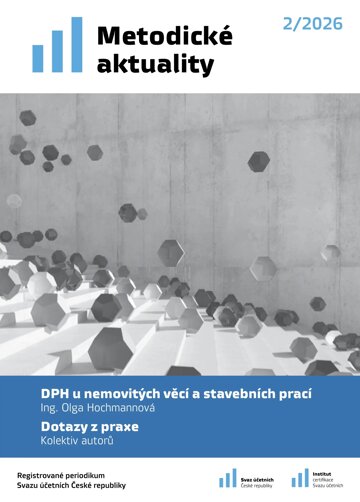 Obálka e-magazínu Metodické aktuality Svazu účetních 2/2026