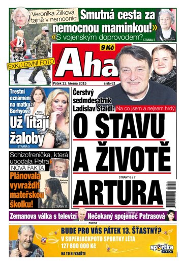 Obálka e-magazínu AHA! 13.3.2015