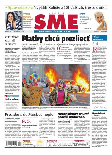 Obálka e-magazínu SME 19.3.2015