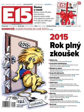 Obálka e-magazínu E15 21.12.2015