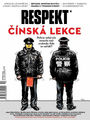 Obálka e-magazínu Respekt 14/2016