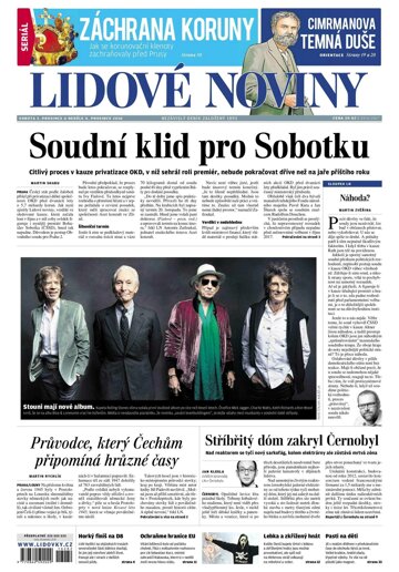 Obálka e-magazínu Lidové noviny 3.12.2016