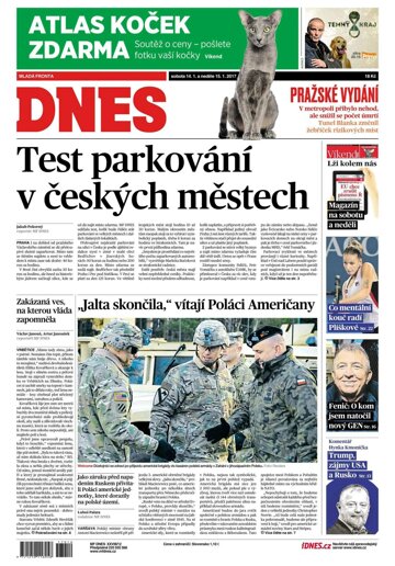 Obálka e-magazínu MF Dnes 14.1.2017