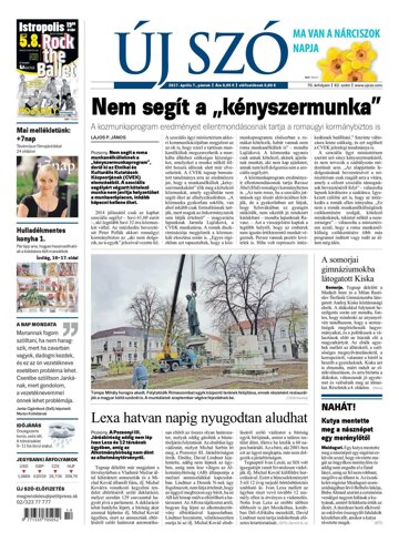 Obálka e-magazínu Új Szó 7.4.2017