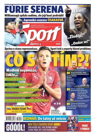 Obálka e-magazínu Sport 10.9.2018
