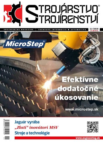 Obálka e-magazínu STROJÁRSTVO/STROJÍRENSTVÍ 11/2018