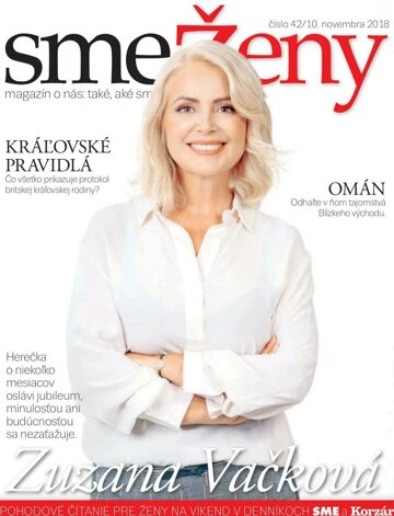 Obálka e-magazínu SME ŽENY 10/11/2018