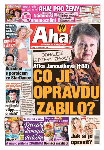 Obálka e-magazínu AHA! 19.3.2019