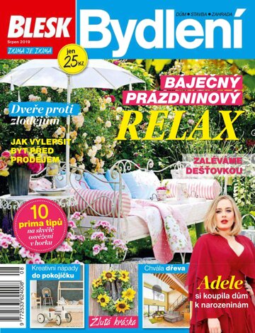 Obálka e-magazínu Blesk Bydlení 8/2019