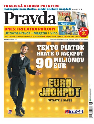 Obálka e-magazínu Pravda 14. 11. 2019