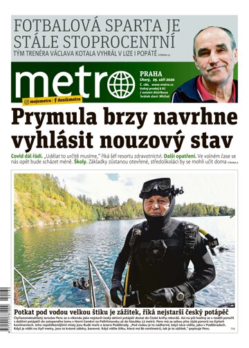 Obálka e-magazínu deník METRO 29.9.2020