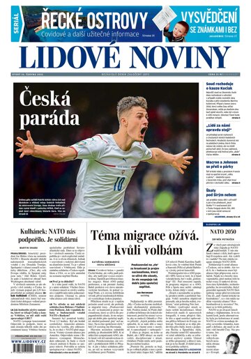 Obálka e-magazínu Lidové noviny 15.6.2021