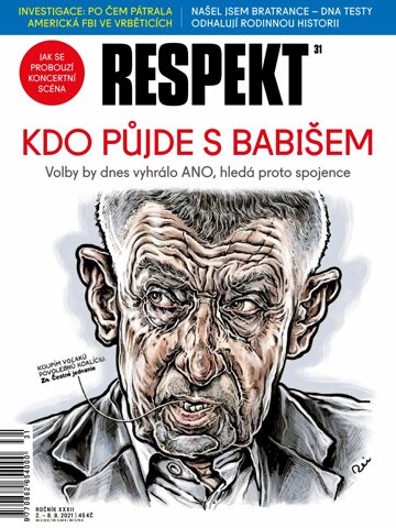 Obálka e-magazínu Respekt 31/2021