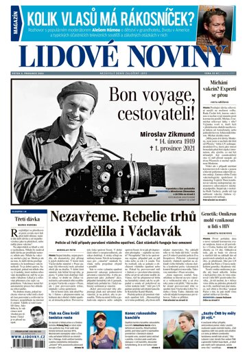 Obálka e-magazínu Lidové noviny 3.12.2021