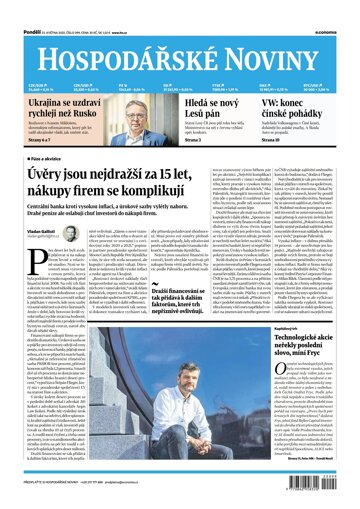 Obálka e-magazínu Hospodářské noviny 099 - 23.5.2022