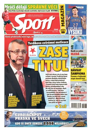 Obálka e-magazínu Sport 15.7.2022