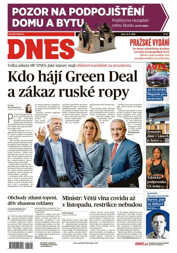 Obálka e-magazínu MF Dnes 16.8.2022