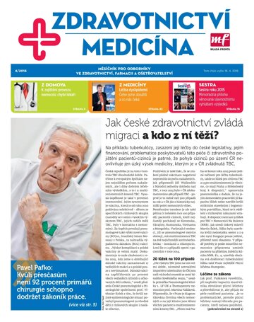 Obálka e-magazínu Zdravotnictví a medicína 4/2016