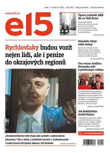 Obálka e-magazínu E15 14.9.2023