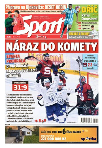 Obálka e-magazínu Sport 2.4.2025