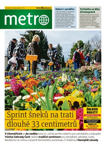 Obálka e-magazínu deník METRO 10.4.2025