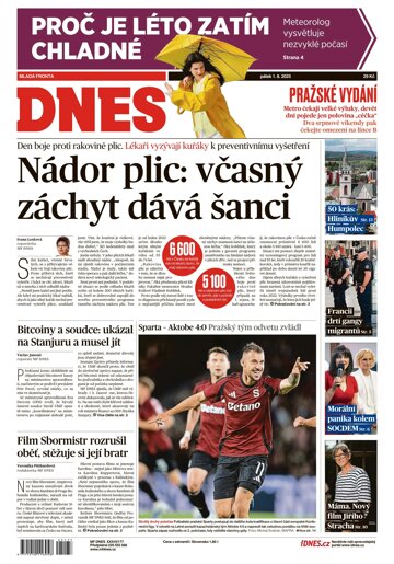 Obálka e-magazínu MF Dnes 1.8.2025