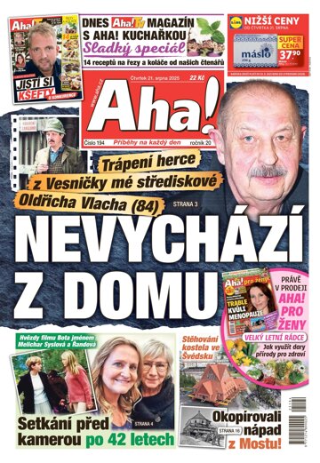Obálka e-magazínu AHA! 21.8.2025
