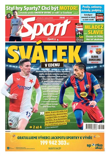 Obálka e-magazínu Sport 21.1.2026