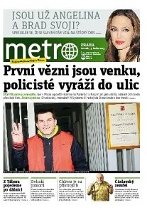 Obálka e-magazínu deník METRO 3.1.2013