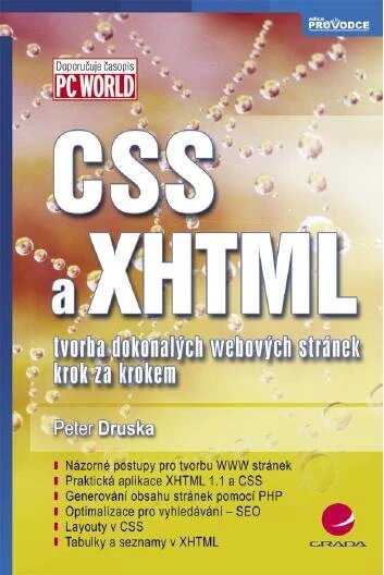 Obálka knihy CSS a XHTML