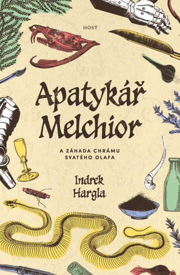 Obálka knihy Apatykář Melchior a záhada chrámu svatého Olafa
