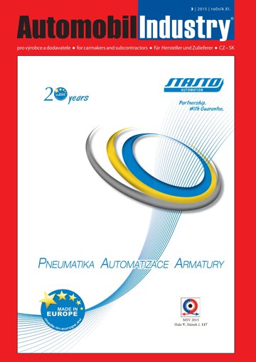 Obálka e-magazínu Automobil Industry 3/2015