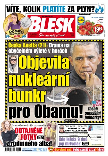 Obálka e-magazínu Blesk 21.1.2016