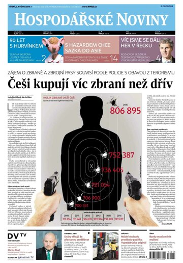Obálka e-magazínu Hospodářské noviny 085 - 3.5.2016