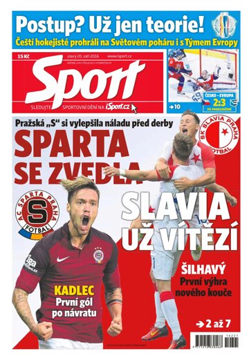 Obálka e-magazínu Sport 20.9.2016