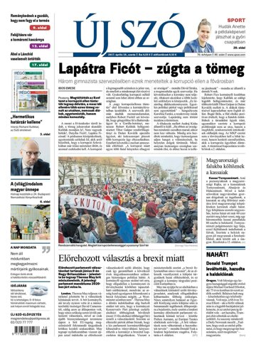 Obálka e-magazínu Új Szó 19.4.2017