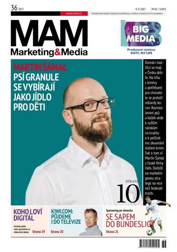 Obálka e-magazínu Marketing & Media 36 - 4.9.2017