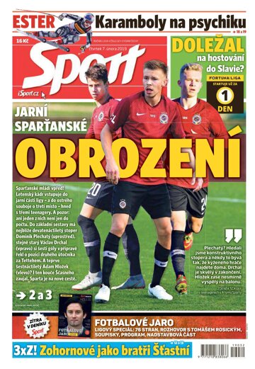 Obálka e-magazínu Sport 7.2.2019