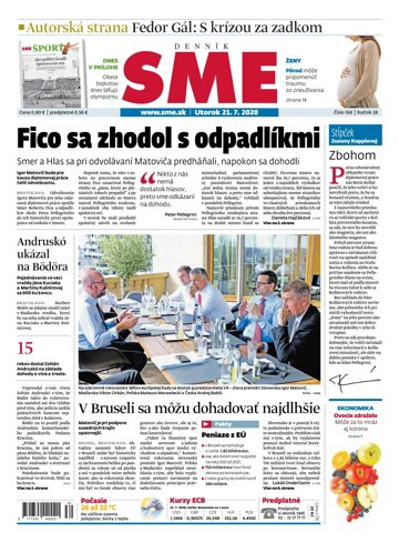 Obálka e-magazínu SME 21.7.2020