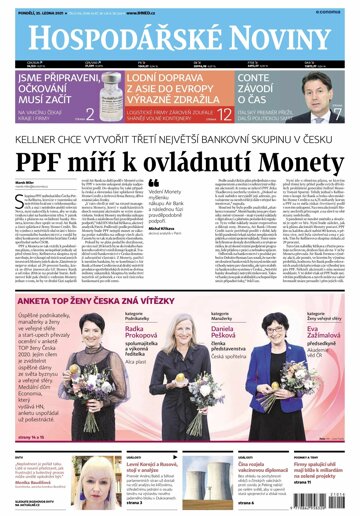 Obálka e-magazínu Hospodářské noviny 016 - 25.1.2021