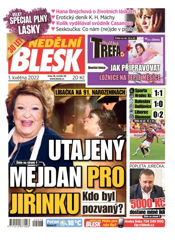 Obálka e-magazínu Nedělní Blesk 1.5.2022