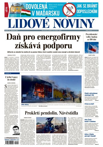Obálka e-magazínu Lidové noviny 28.6.2022