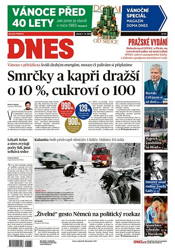 Obálka e-magazínu MF Dnes 7.12.2022