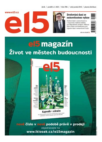 Obálka e-magazínu E15 6.3.2023