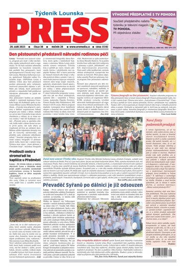 Obálka e-magazínu Lounský press 38/23