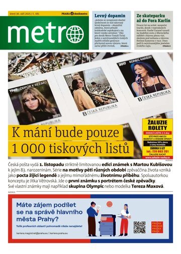 Obálka e-magazínu deník METRO 30.9.2025