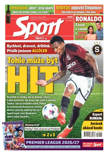 Obálka e-magazínu Sport 18.8.2026